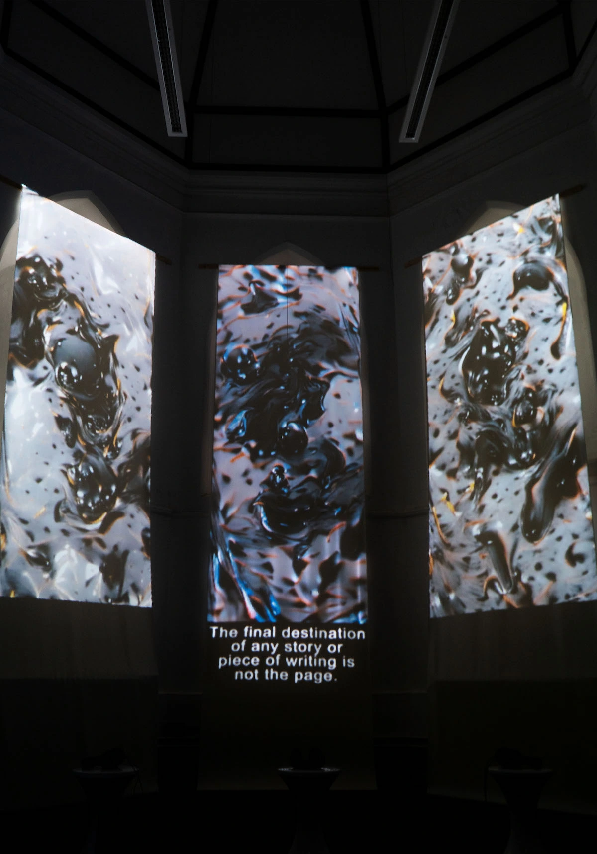 Learning a blind eye — Goldsmiths University, London install view